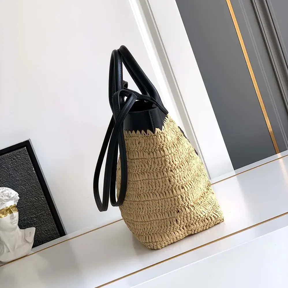 Prada Small Crochet and Leather Tote Bag for Women Prada Small Crochet and Leather Tote Bag for Women