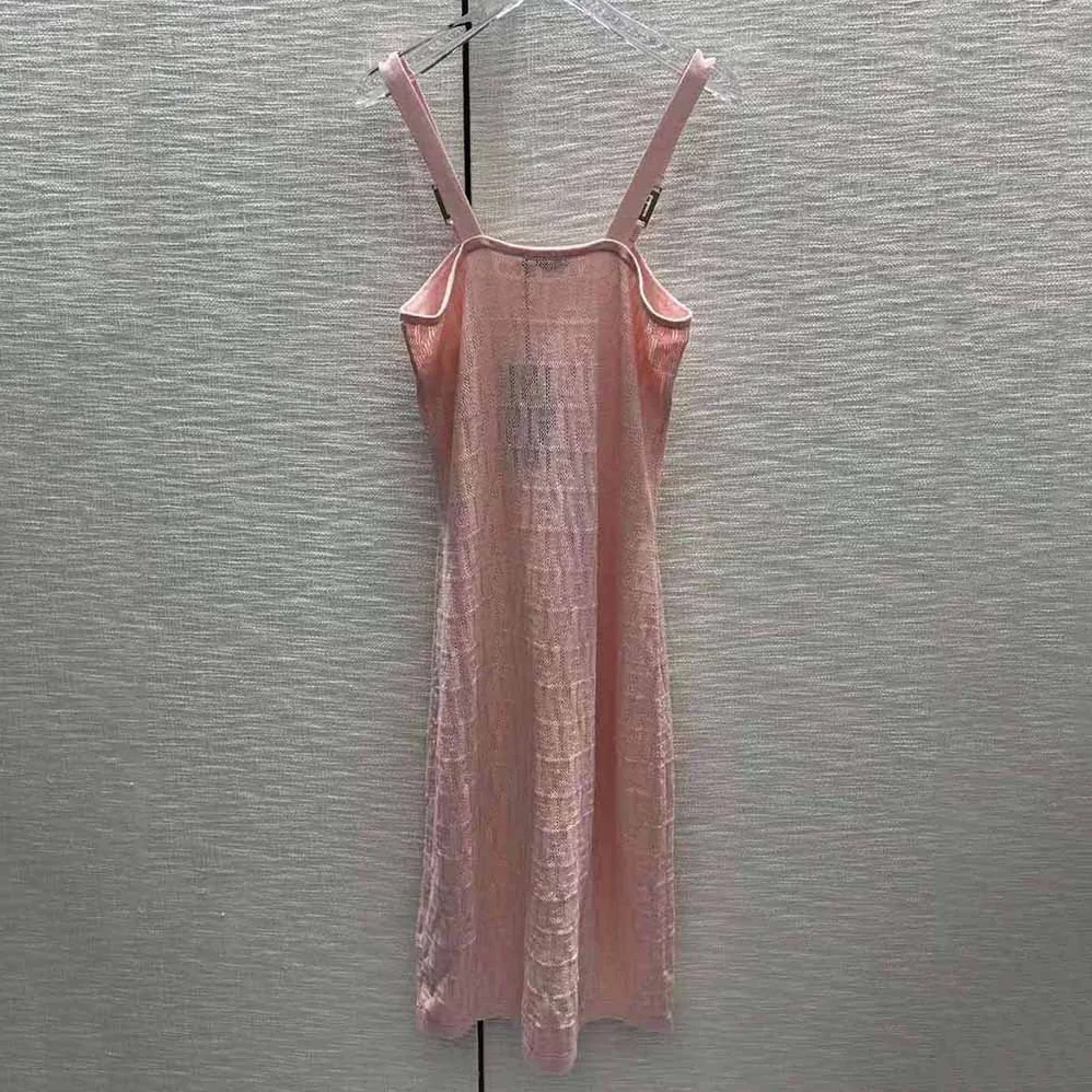Fendi Pink Viscose Dress with Made of Pink Viscose Yarn for Women