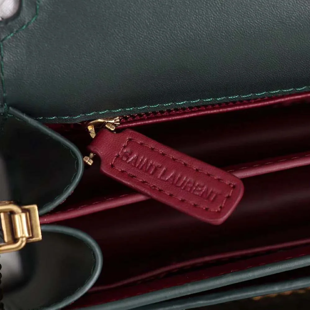 Saint Laurent YSL Cassandra Monogram Clasp Bag Smooth for Women in Green Saint Laurent YSL Cassandra Monogram Clasp Bag Smooth for Women in Green