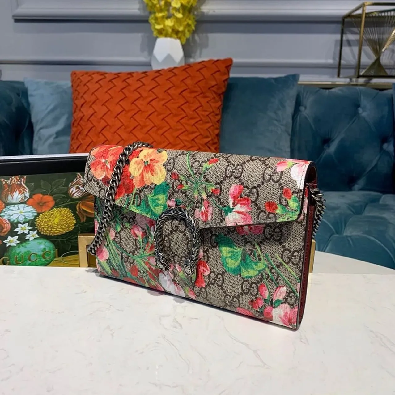 Gucci Floral WOC Dionysus Shoulder Bag Multicolor /