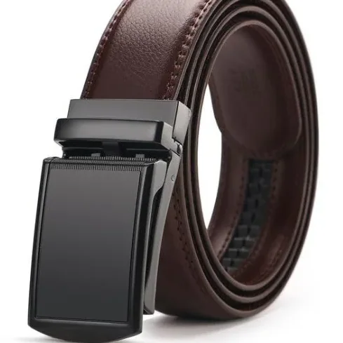 Adjustable Holeless Leather Belts