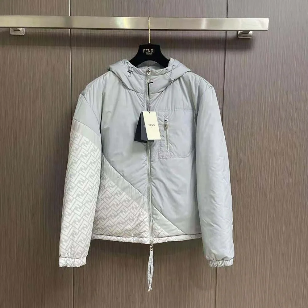 Fendi Down Jacket White Nylon Down-FAA919AQNJF1N6G for Men