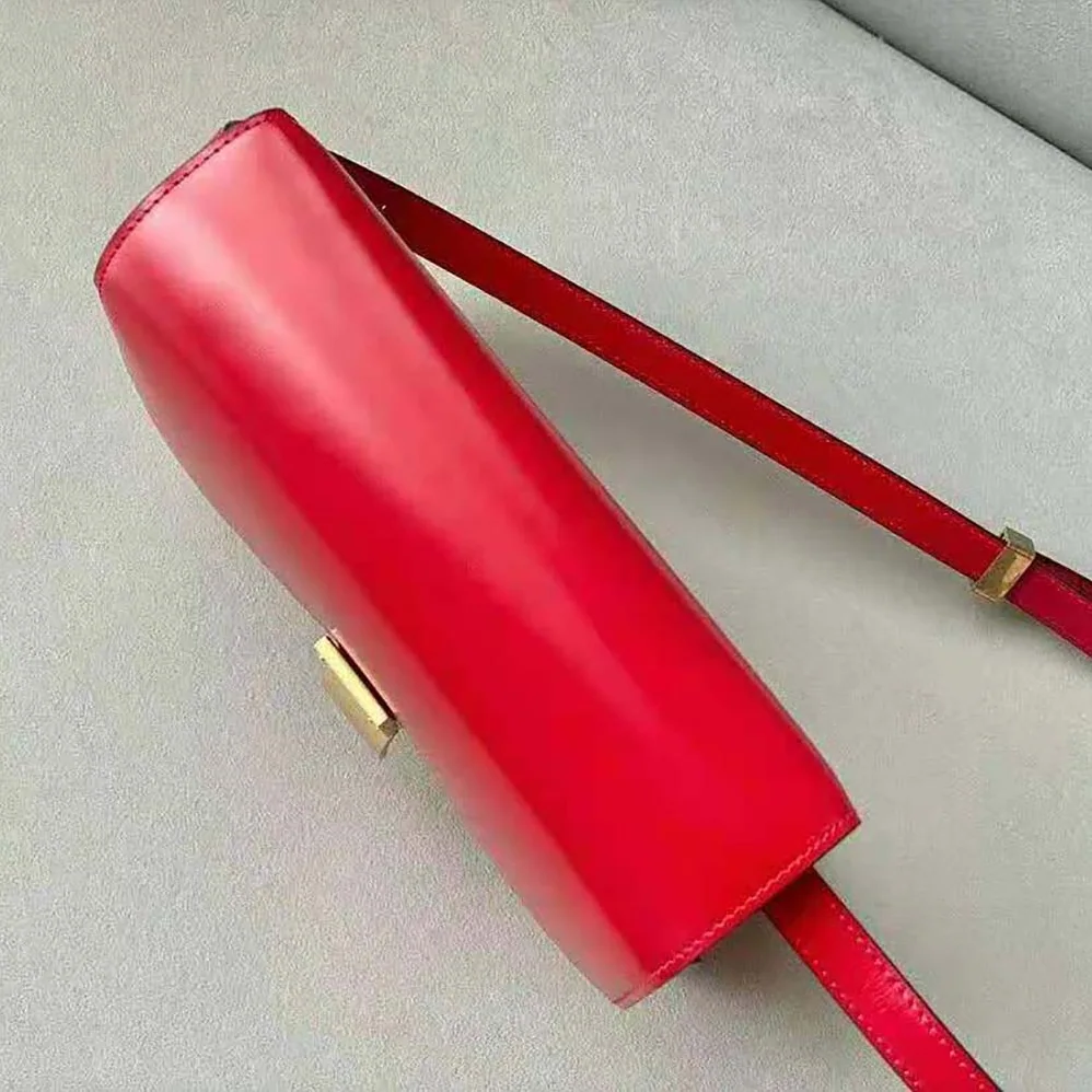 Celine Medium Classic Bag in Box Calfskin for Women in Red Celine Medium Classic Bag in Box Calfskin for Women in Red