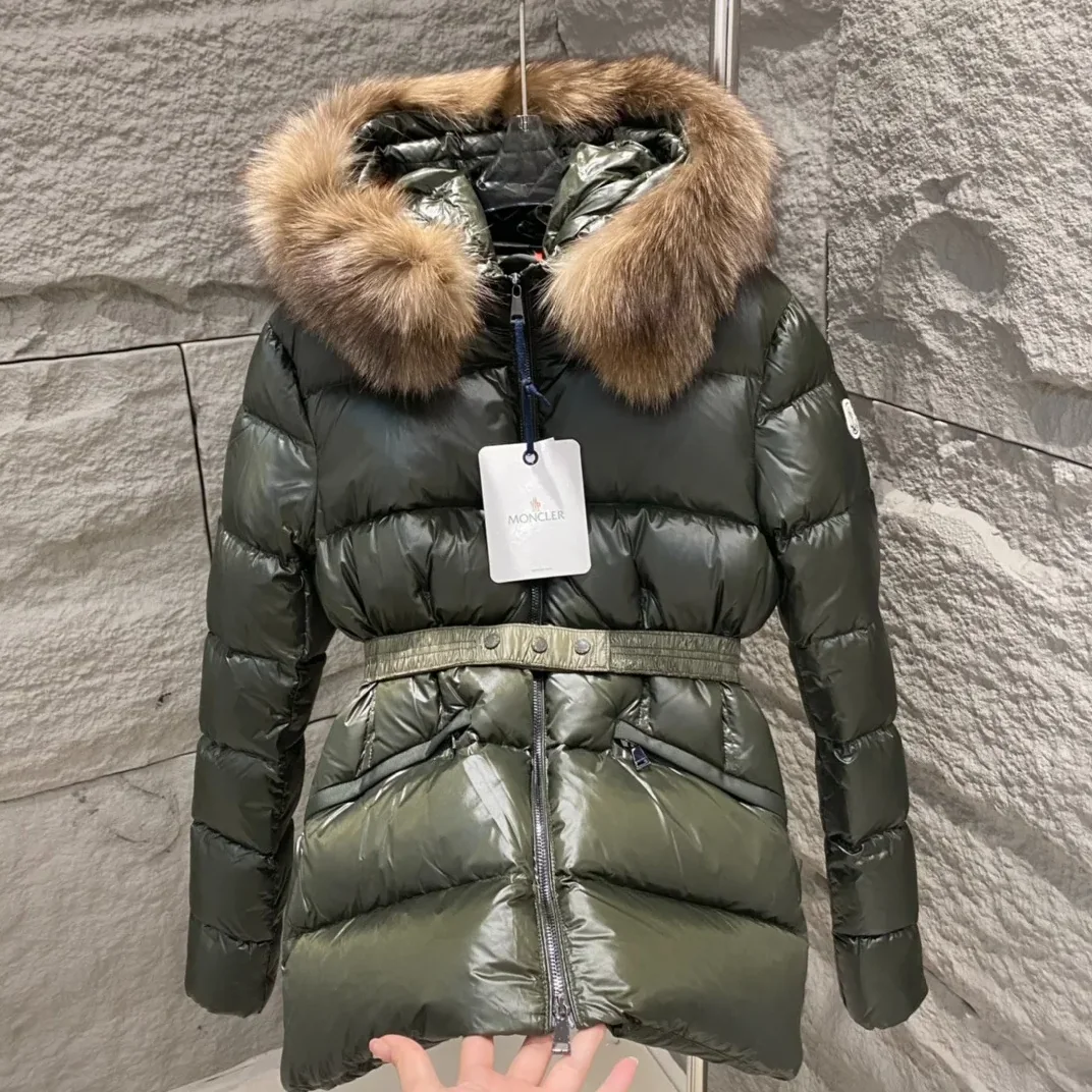 Moncler Boed Hooded Shearling-Trimmed Short Down Jacket Dark Green Moncler Boed Hooded Shearling-Trimmed Short Down Jacket Dark Green