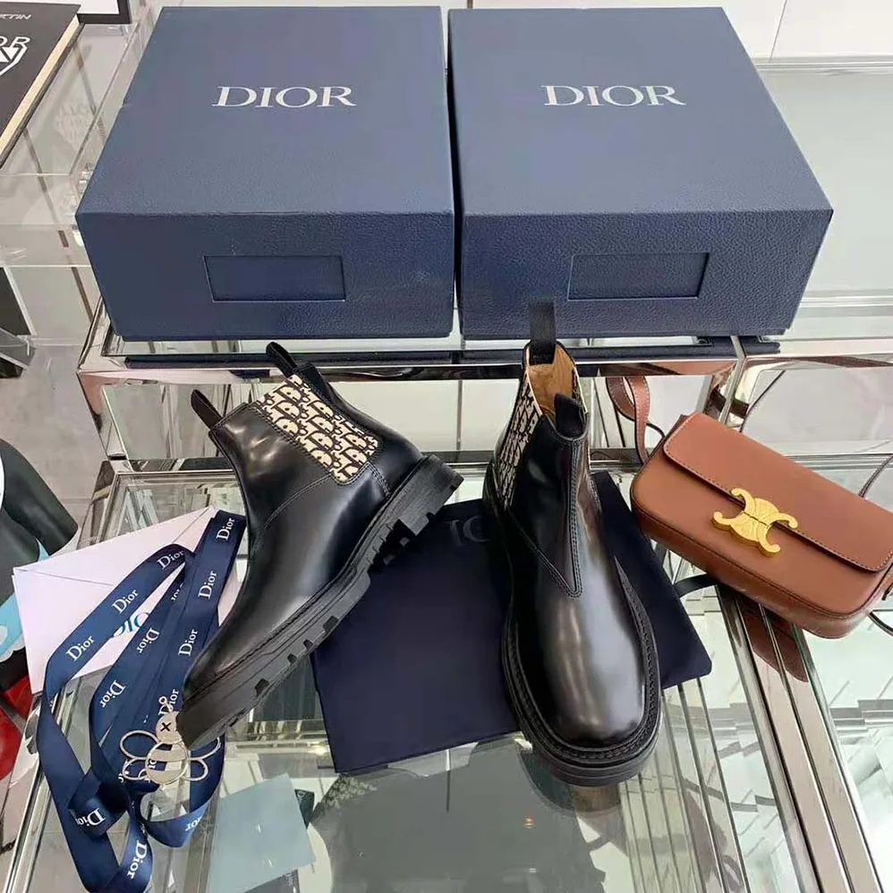 Dior Explorer II Chelsea Boot Black Polished Calfskin for Men Dior Explorer II Chelsea Boot Black Polished Calfskin for Men