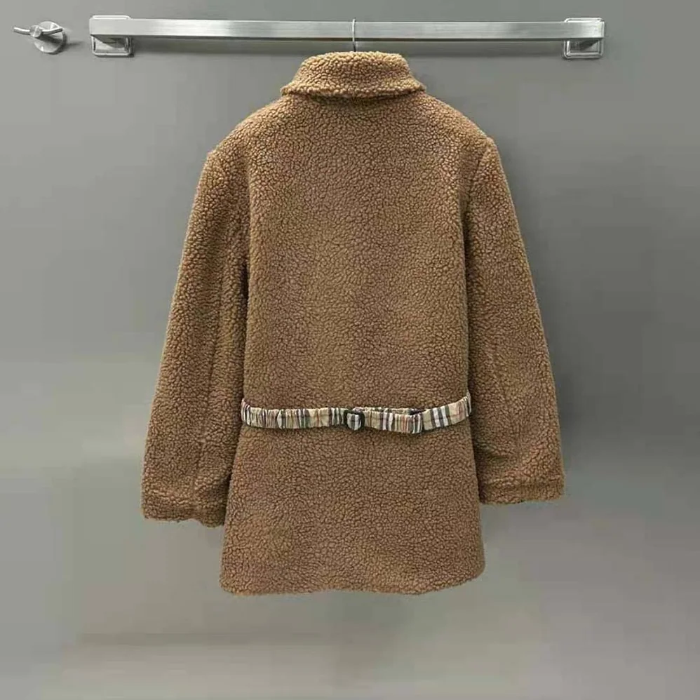 Burberry EKD Fleece Jacket for Women in Brown Burberry EKD Fleece Jacket for Women in Brown