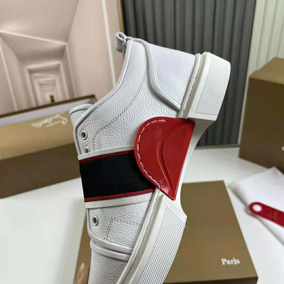 Christian Louboutin Adolescenza Sneakers for Men in White Christian Louboutin Adolescenza Sneakers for Men in White
