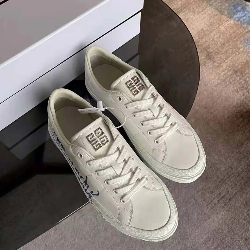 Givenchy Sneakers City Sport in GIVENCHY Print Leather for Men in White