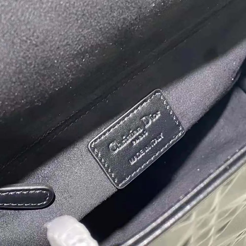 Dior Medium Lady Dior Bag Black Cannage Calfskin with Diamond Motif for Women Dior Medium Lady Dior Bag Black Cannage Calfskin with Diamond Motif for Women