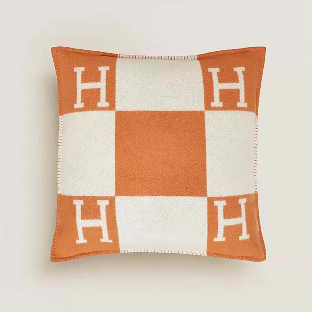 Hermes Avalon Pillow Large Model for Unisex in Orange