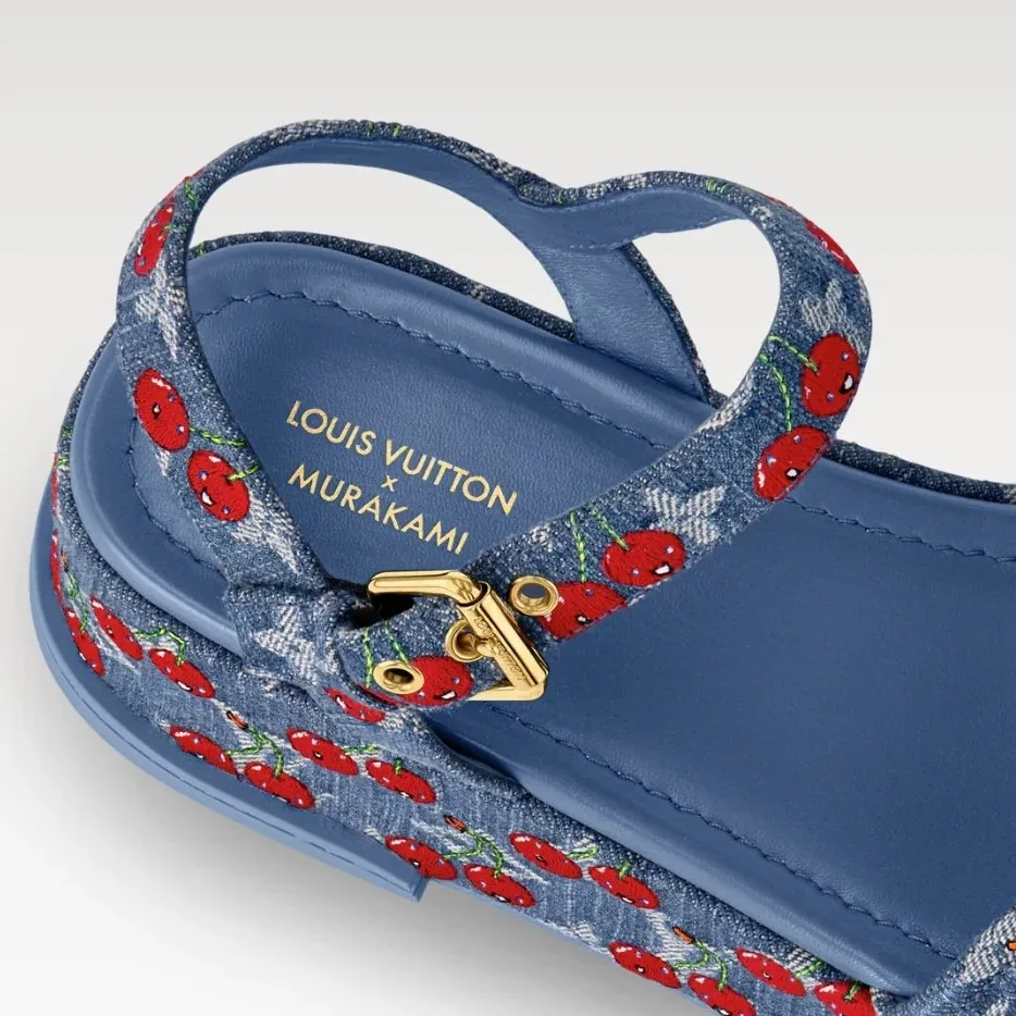 Louis Vuitton LV x TM Maya Platform Sandal Blue 1AHNYB
