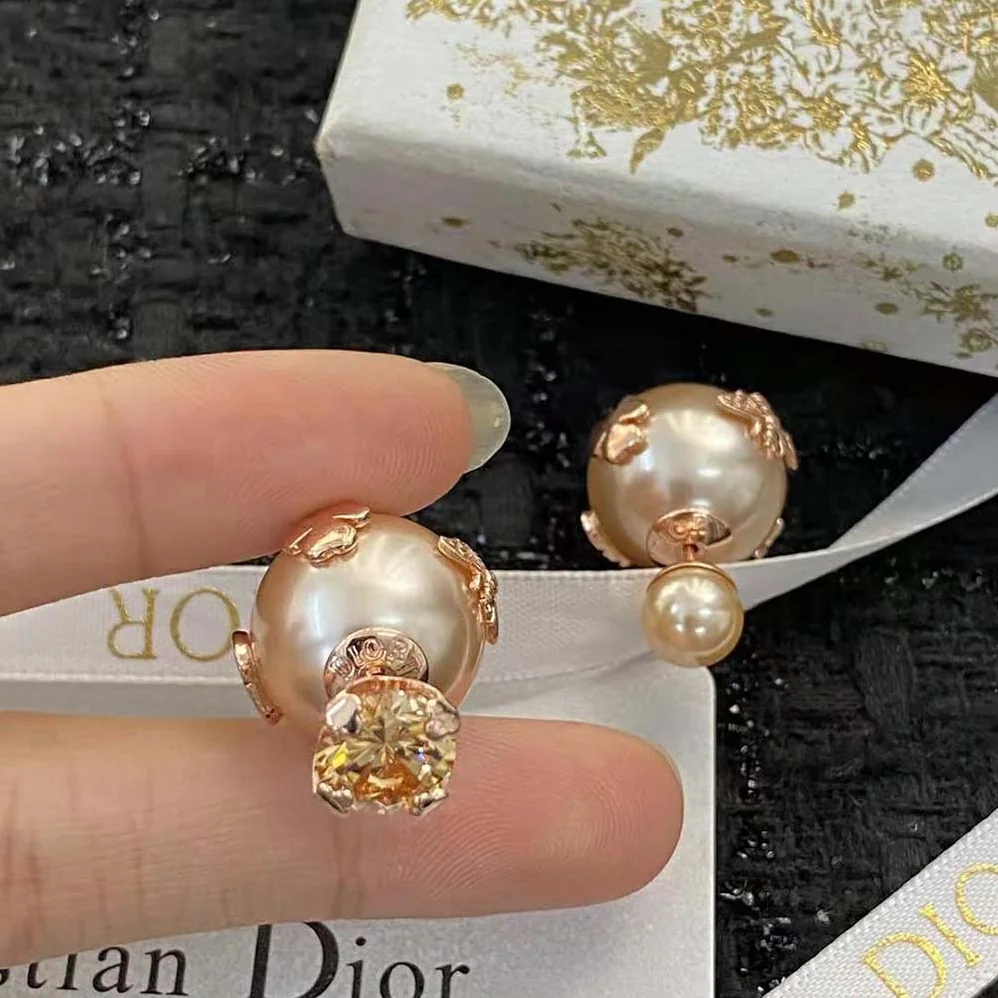 Dior Tribales Earrings Pink for Women in Finish Metal Dior Tribales Earrings Pink for Women in Finish Metal