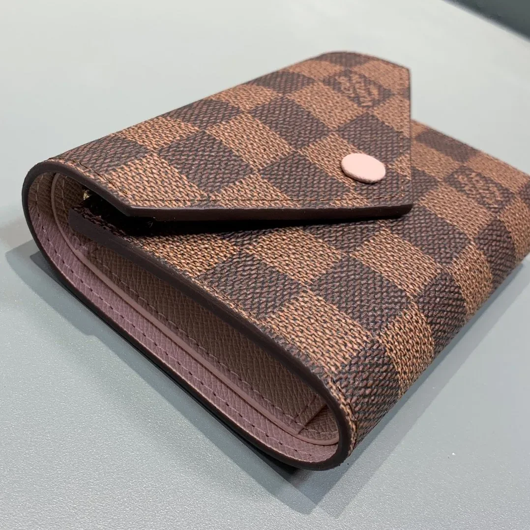 Louis Vuitton Victorine Wallet Damier Ebene Rose Ballerine Pink Louis Vuitton Victorine Wallet Damier Ebene Rose Ballerine Pink