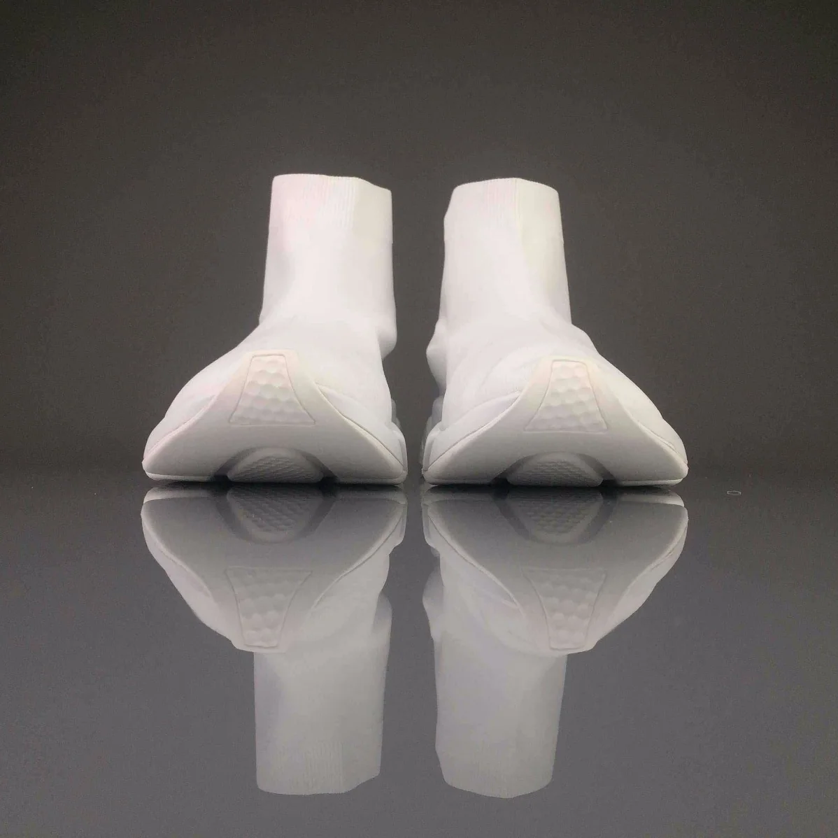 Balenciaga Stretch Mesh High Top Sneakers for Unisex in White Balenciaga Stretch Mesh High Top Sneakers for Unisex in White