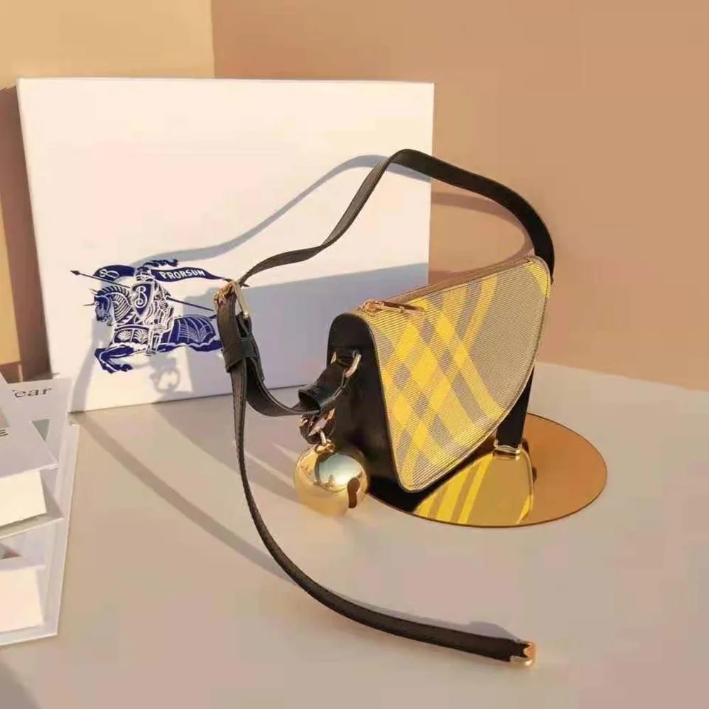 Burberry Mini Shield Sling Bag for Women in Yellow Burberry Mini Shield Sling Bag for Women in Yellow