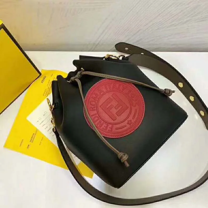 Fendi Mon Tresor Black Leather Bag for Women
