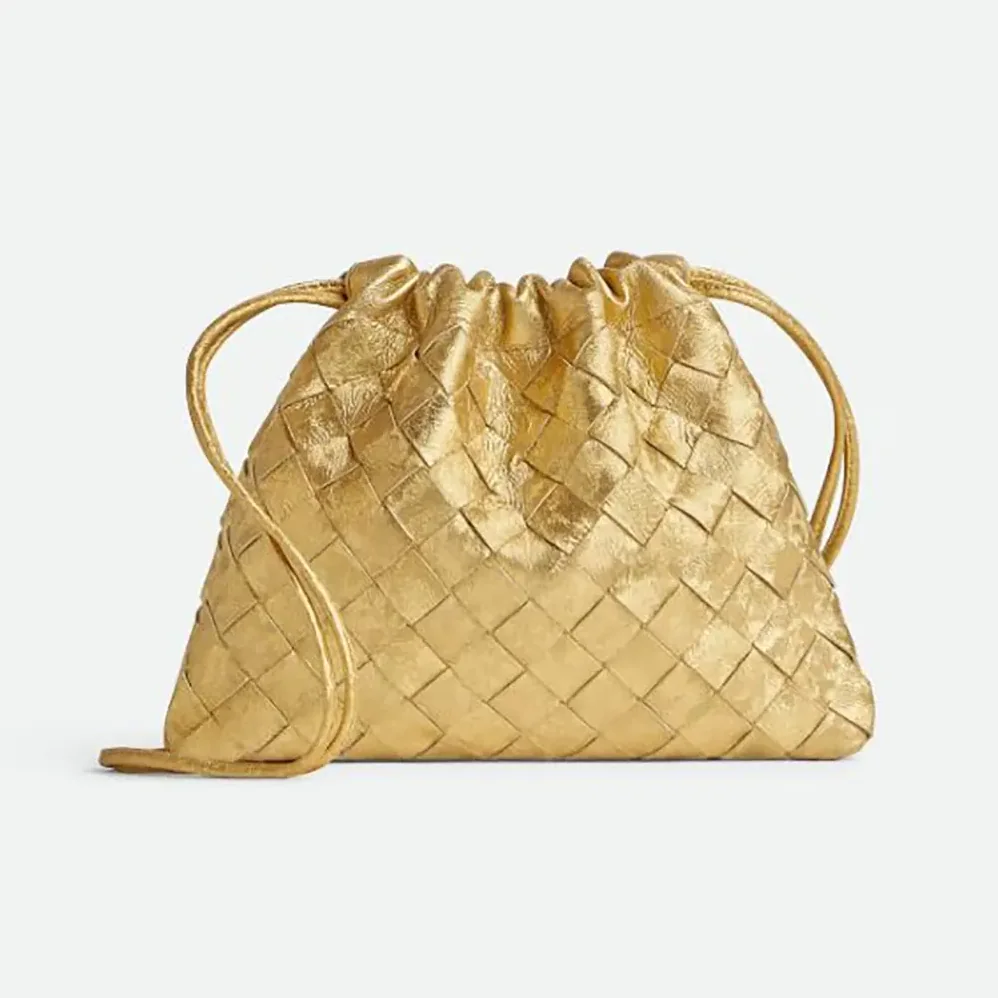Bottega Veneta Small Dustbag for Women in Gold