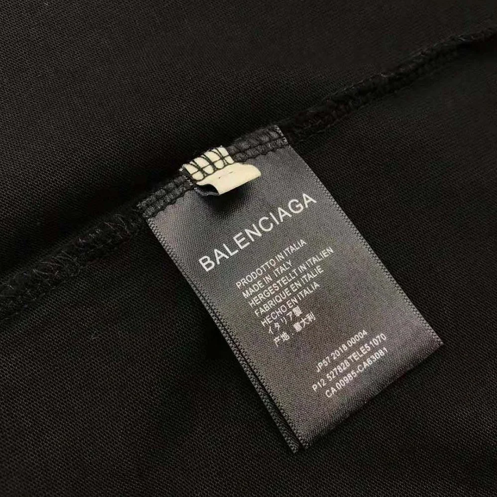 Balenciaga Marathon XL T-shirt in Black and White Vintage Jersey for Women