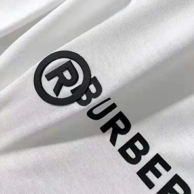 Burberry Logo Print Cotton Oversized T-Shirt for Men in White