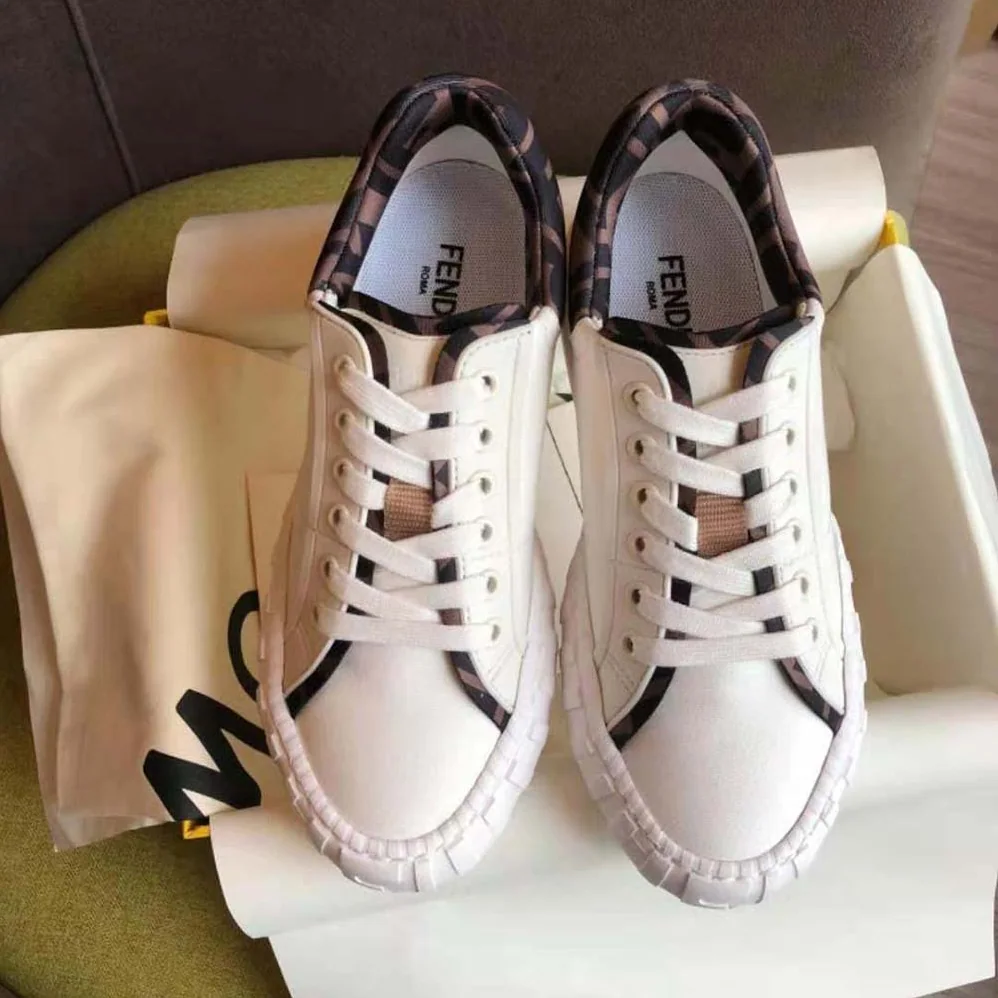 Fendi Force White Canvas and TPU Low for Women in Tops Fendi Force White Canvas and TPU Low for Women in Tops