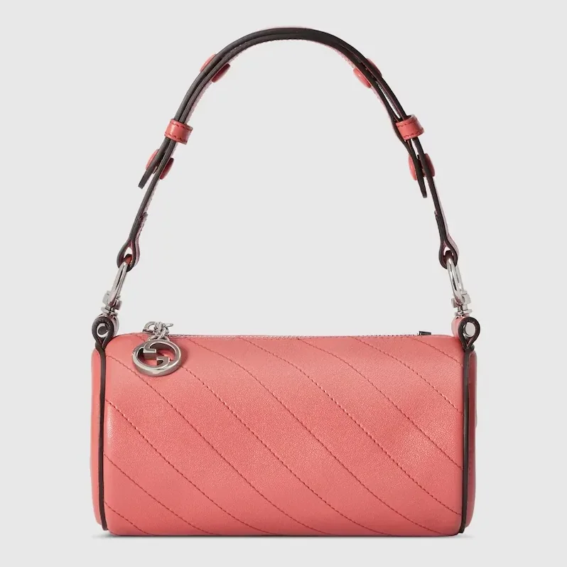 Gucci Blondie Mini Shoulder Bag in Pink Silver Hardware Gucci Blondie Mini Shoulder Bag in Pink Silver Hardware