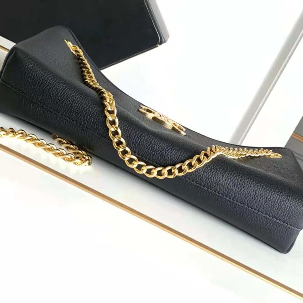 Celine Medium Newspaper Bag in Supple Calfskin for Women in Black