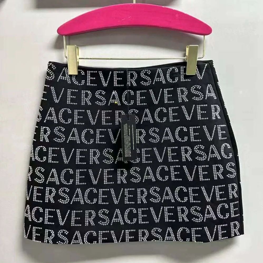 Versace Crystal Versace Allover Mini Skirt for Women Versace Crystal Versace Allover Mini Skirt for Women