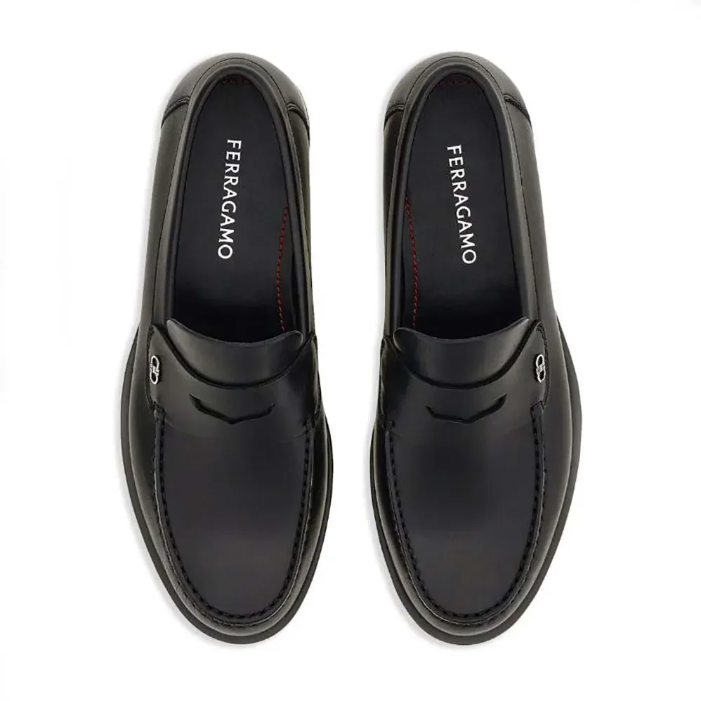 Salvatore Ferragamo Penny loafer with Gancini Ornament for Men Salvatore Ferragamo Penny loafer with Gancini Ornament for Men