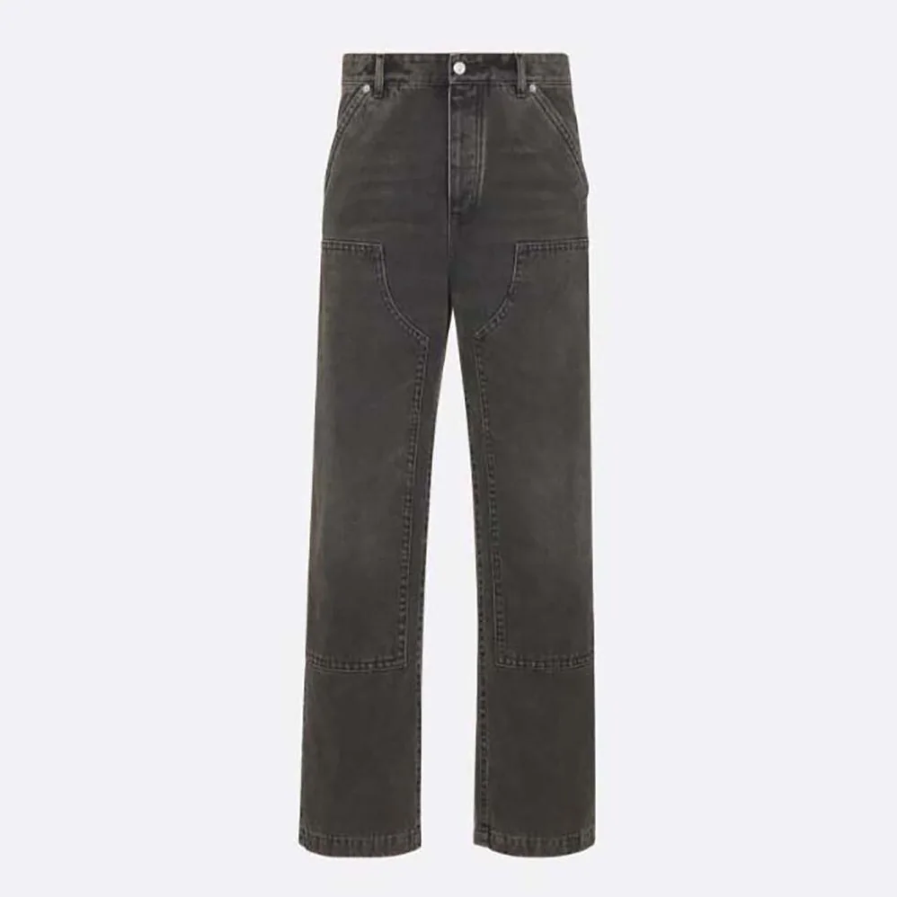 Dior Carpenter Jeans Black Cotton Twill for Men