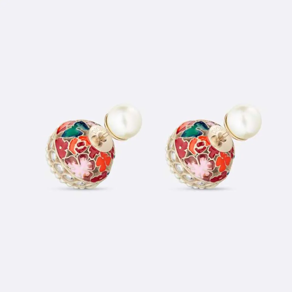 Dior 30 Tribales Earrings Gold for Women in Finish Metal Dior 30 Tribales Earrings Gold for Women in Finish Metal