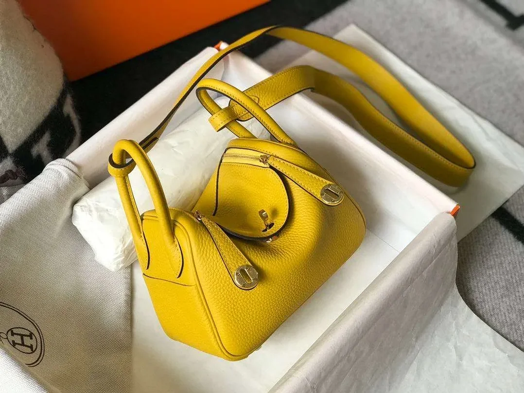 Hermes Lindy Mini Yellow /
