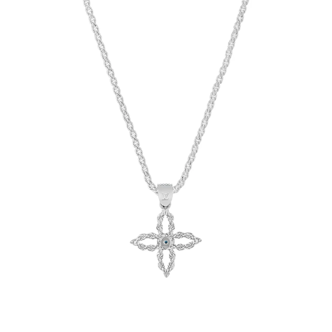 Louis Vuitton LV Flower Rope Pendant Necklace / Louis Vuitton LV Flower Rope Pendant Necklace /