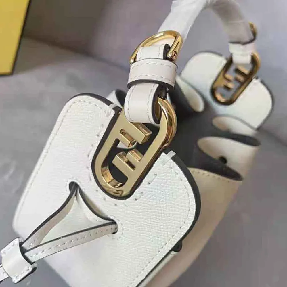 Fendi Pomodorino White Leather Mini for Women in Bag Fendi Pomodorino White Leather Mini for Women in Bag