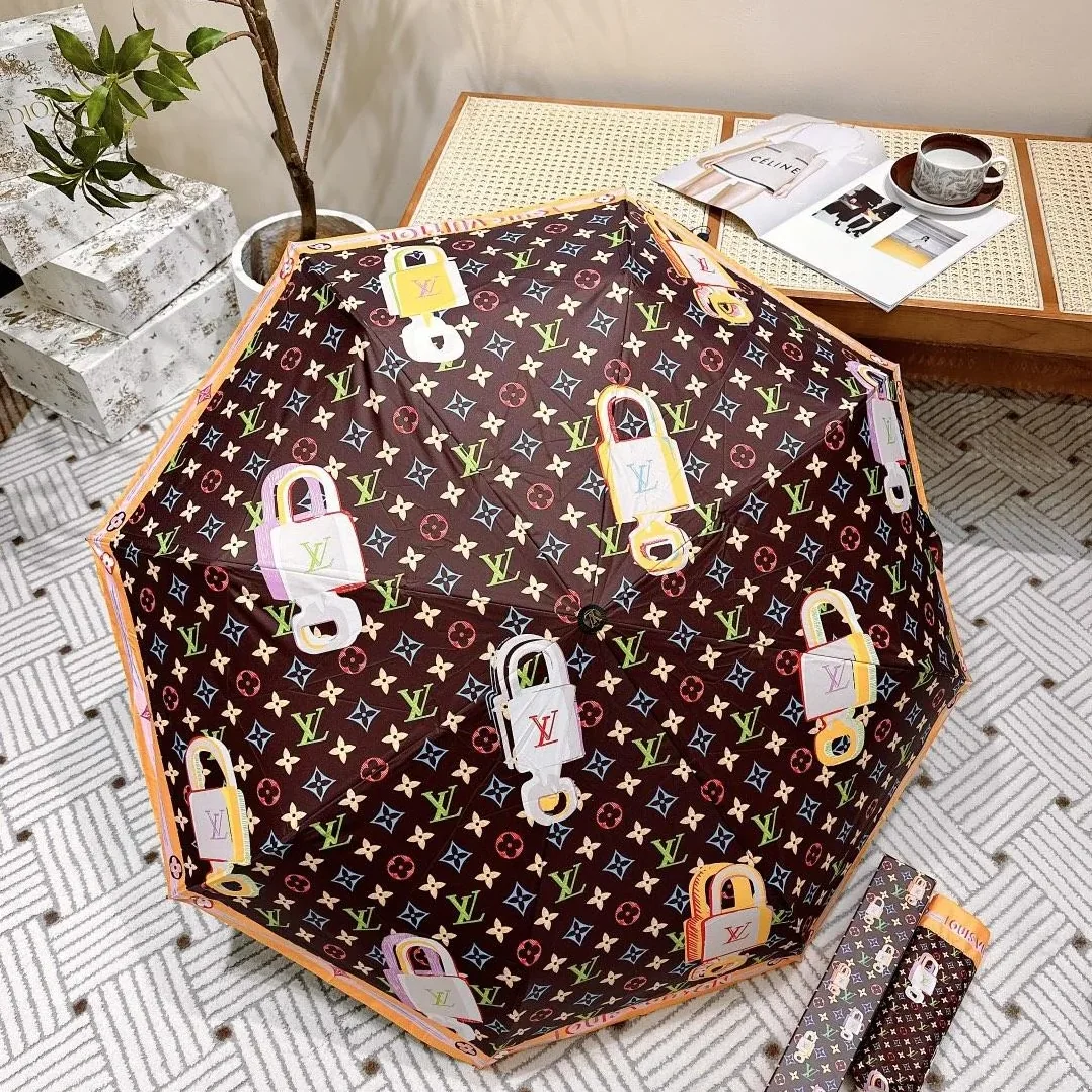 Louis Vuitton Monogram Printed Umbrella Brown Louis Vuitton Monogram Printed Umbrella Brown