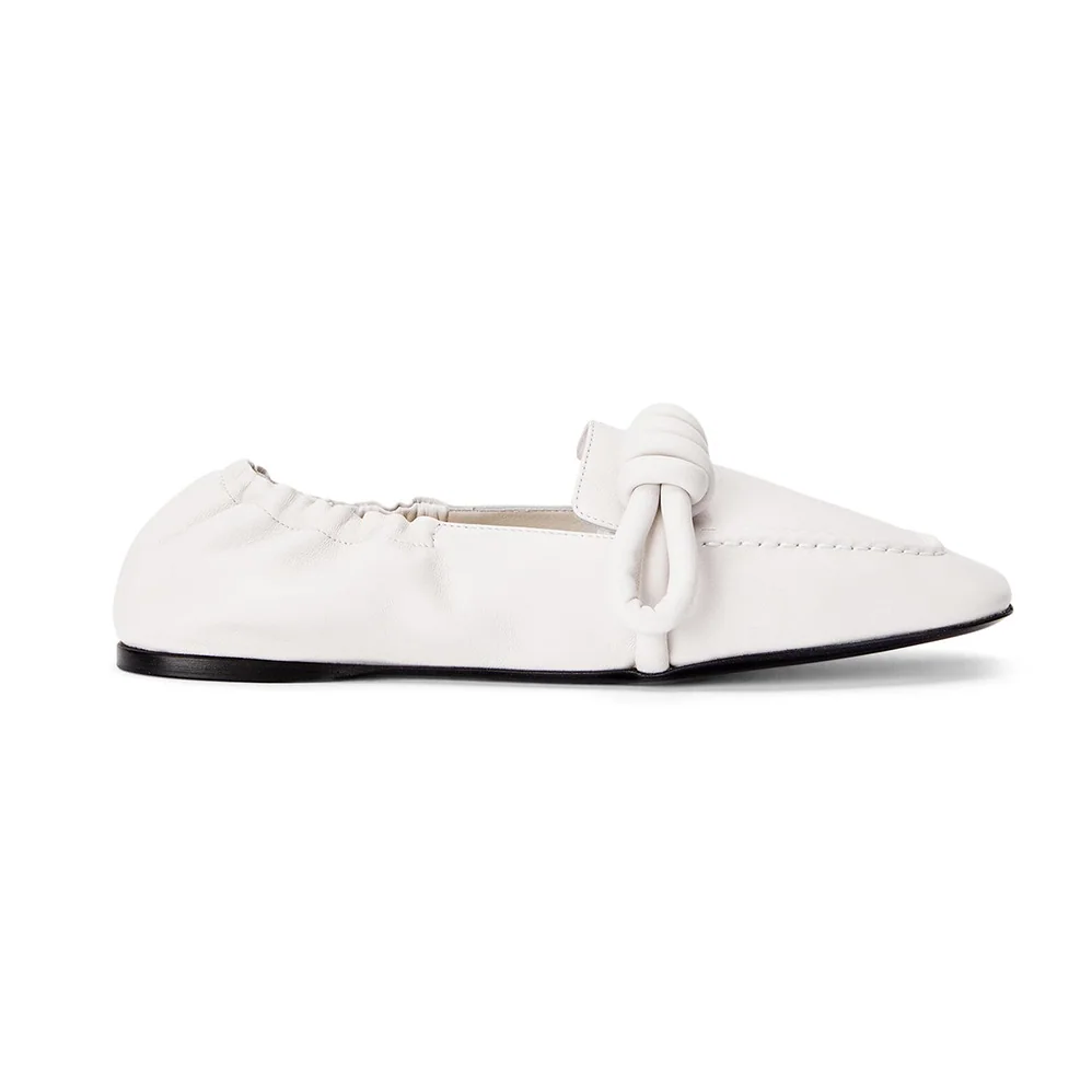 Loewe Flamenco Slipper in Lambskin for Women in White