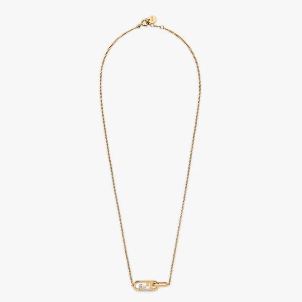 Fendi O'Lock Necklace Gold for Women in colored