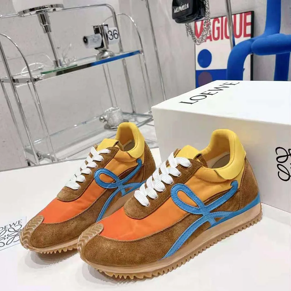 Loewe Flow Runner in Nylon and Suede for Men