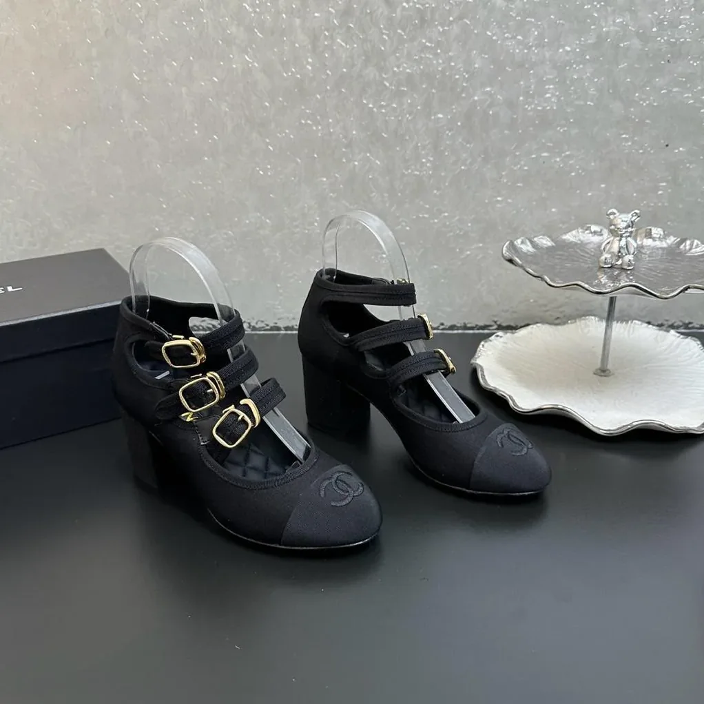 Chanel Mary Janes Black