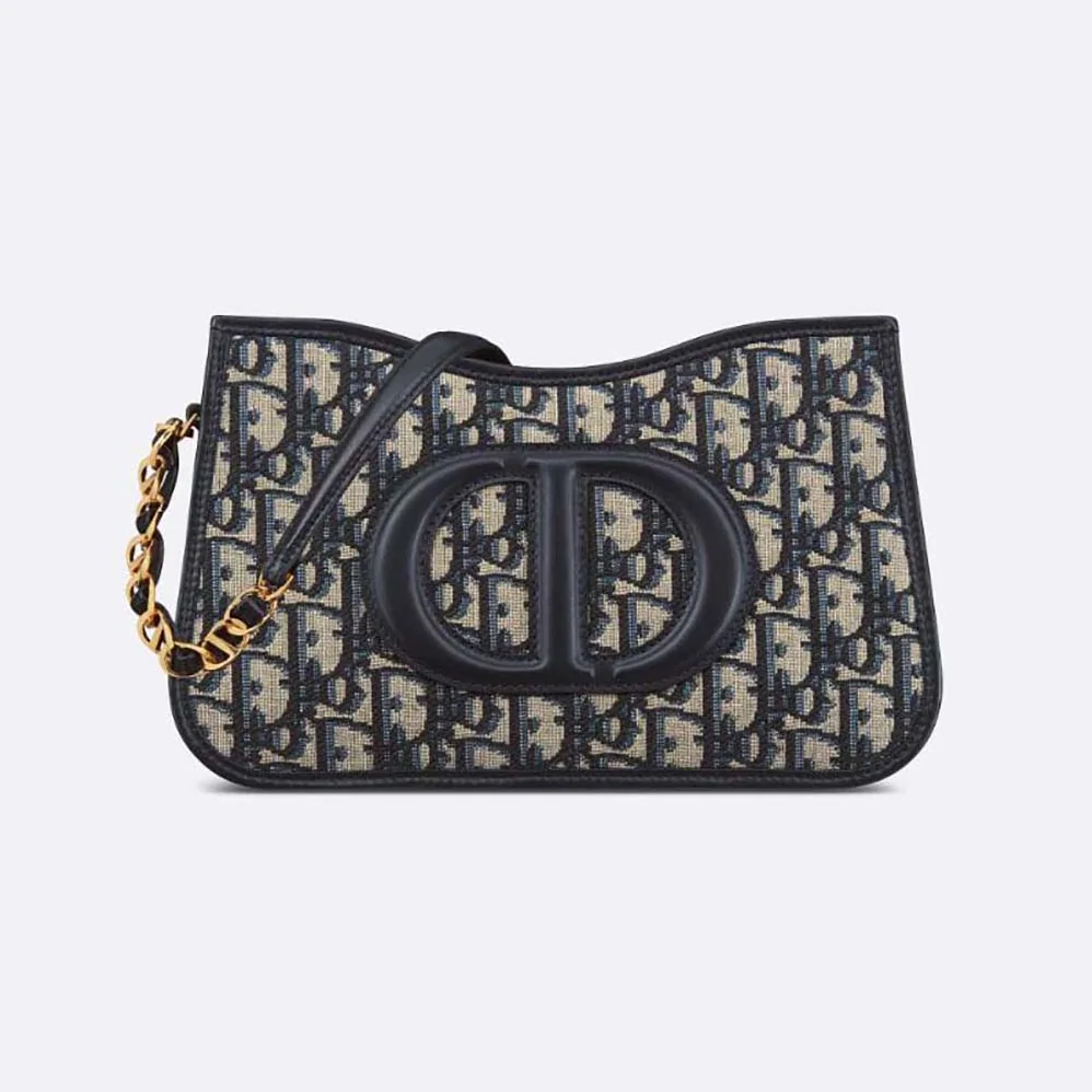 Dior CD Signature Hobo Mini Bag Blue Dior Oblique Jacquard for Women Dior CD Signature Hobo Mini Bag Blue Dior Oblique Jacquard for Women