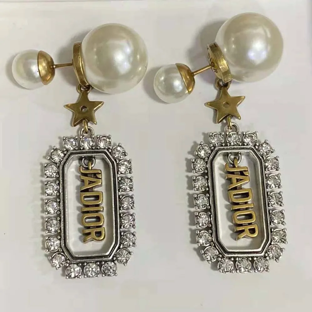 Dior Tribales Earrings Antique Gold and Palladium for Women in Finish Metal Dior Tribales Earrings Antique Gold and Palladium for Women in Finish Metal