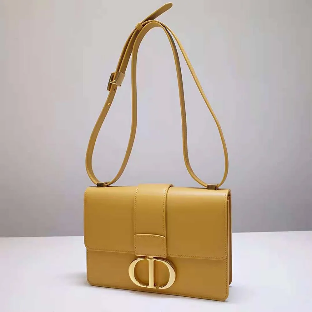 Dior 30 Montaigne Bag Box Calfskin for Women in Yellow Dior 30 Montaigne Bag Box Calfskin for Women in Yellow