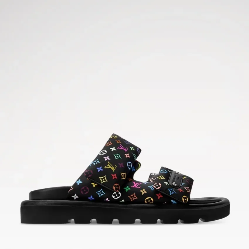 Louis Vuitton LV x TM Pool Pillow Comfort Mules Black 1AJLGU