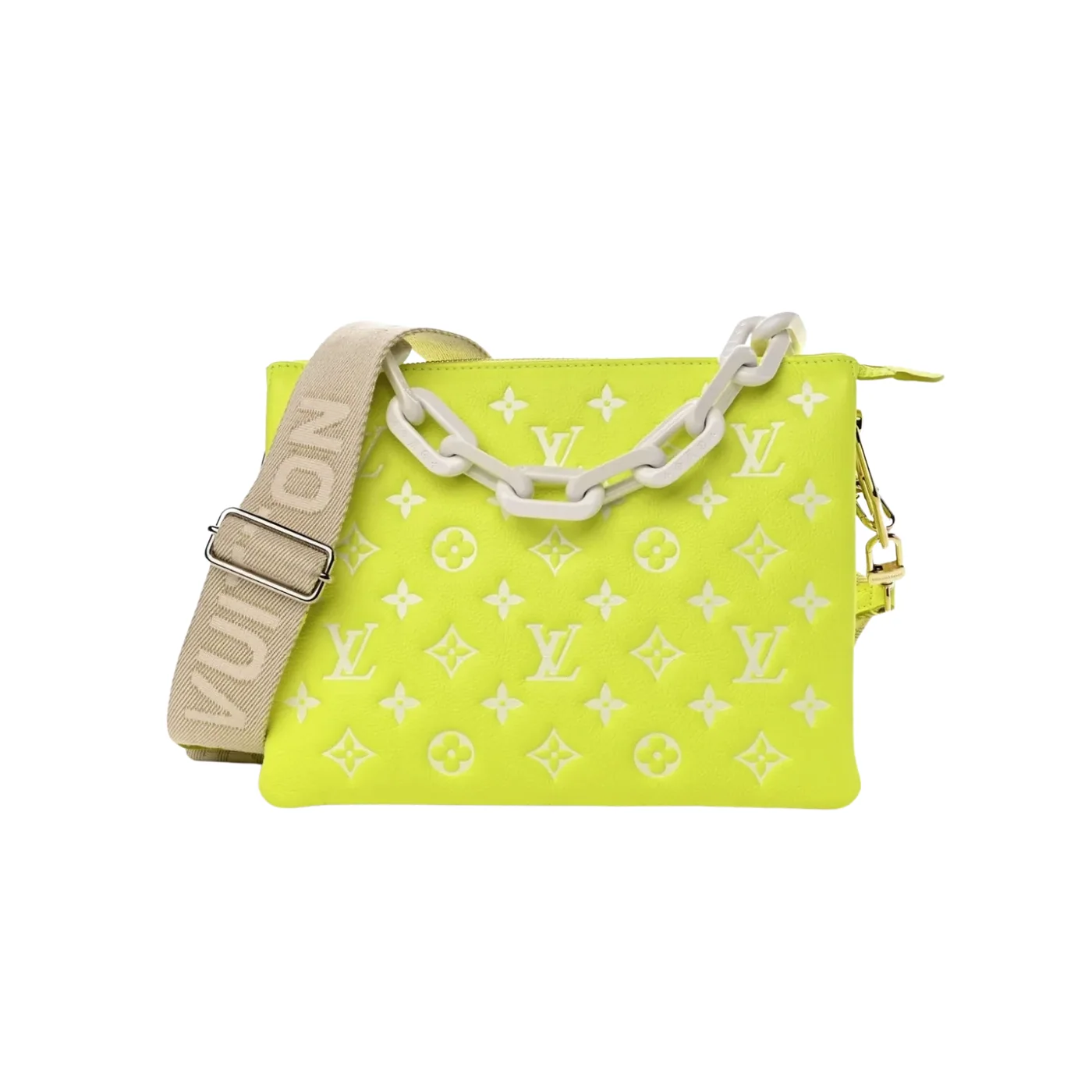 Louis Vuitton Coussin PM Shoulder Bag in Monogram Yellow Gold Hardware Louis Vuitton Coussin PM Shoulder Bag in Monogram Yellow Gold Hardware