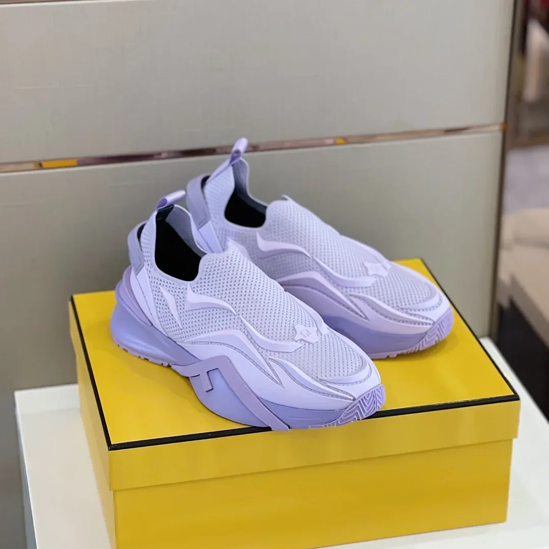 FD Fendi Flow Running Sneakers Purple