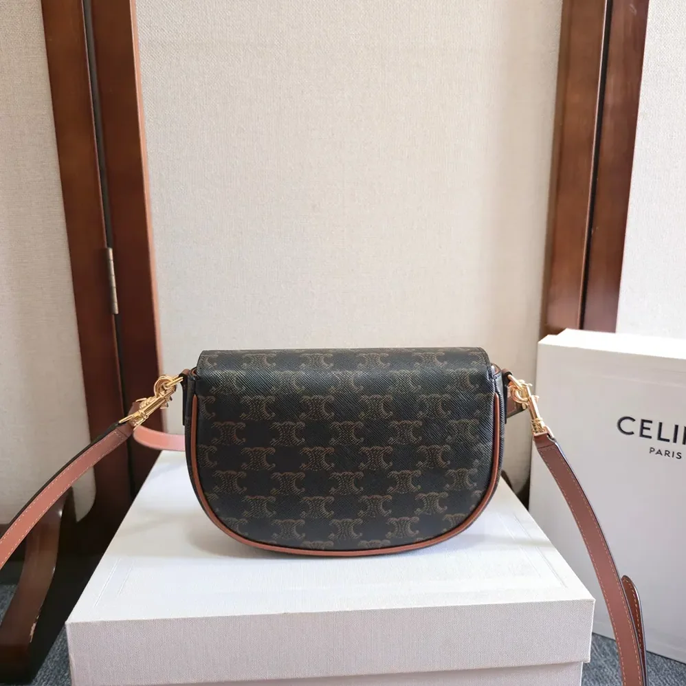 Celine Folco Shoulder Bag in Triomphe Canvas and Calfskin for Women Celine Folco Shoulder Bag in Triomphe Canvas and Calfskin for Women