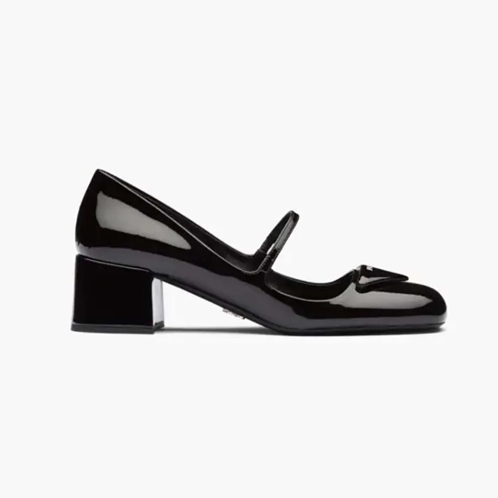 Prada Patent Leather Pumps in 45mm Heel Height for Women in Black