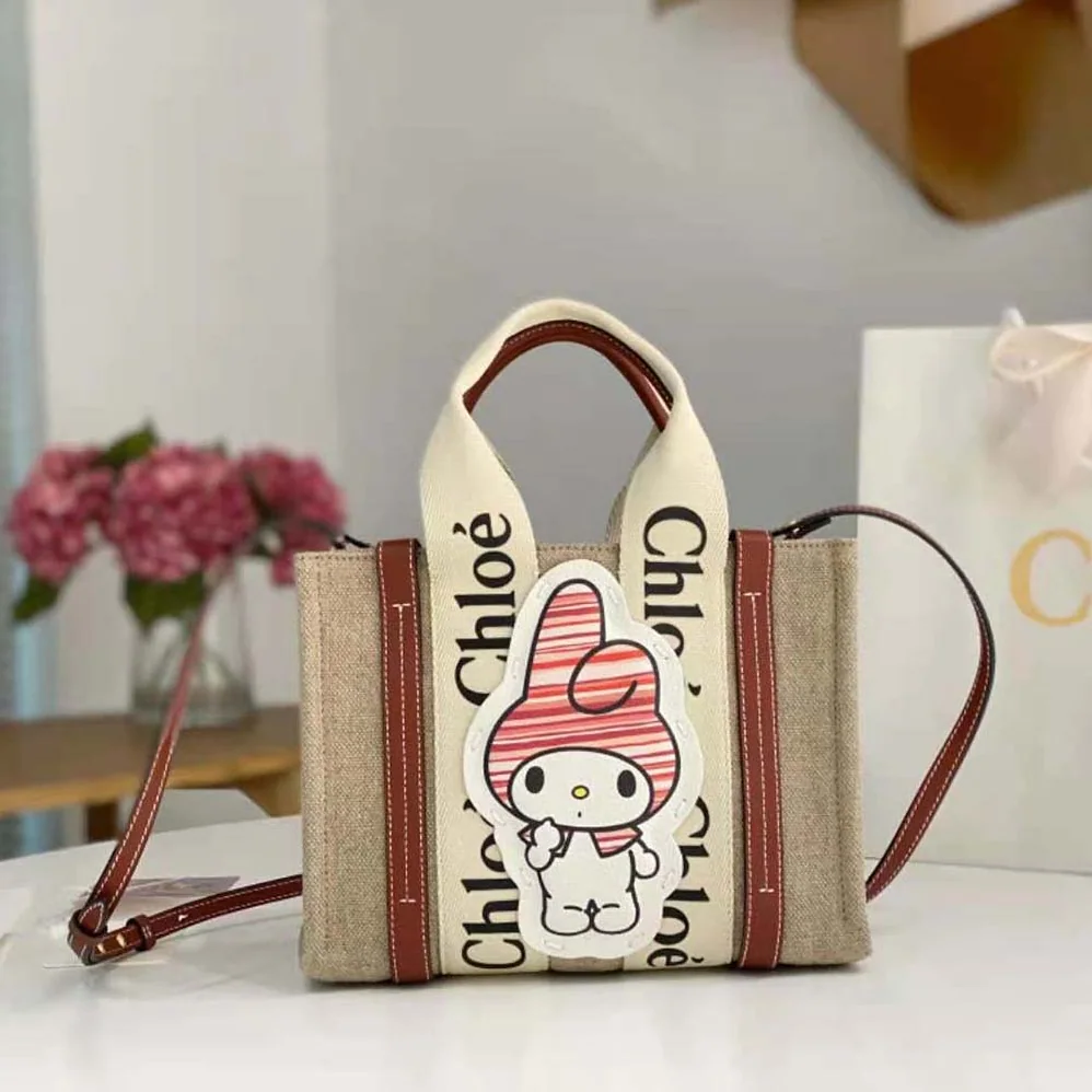 Chloe My Melody for Chloé Small Woody Tote Bag for Women Chloe My Melody for Chloé Small Woody Tote Bag for Women