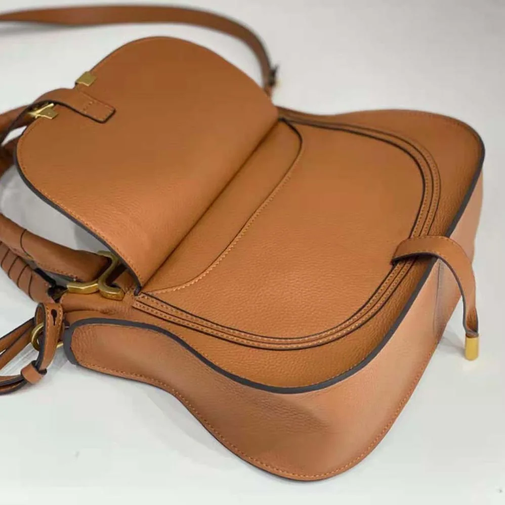 Chloe Marcie Small Double Carry Bag for Women in Brown