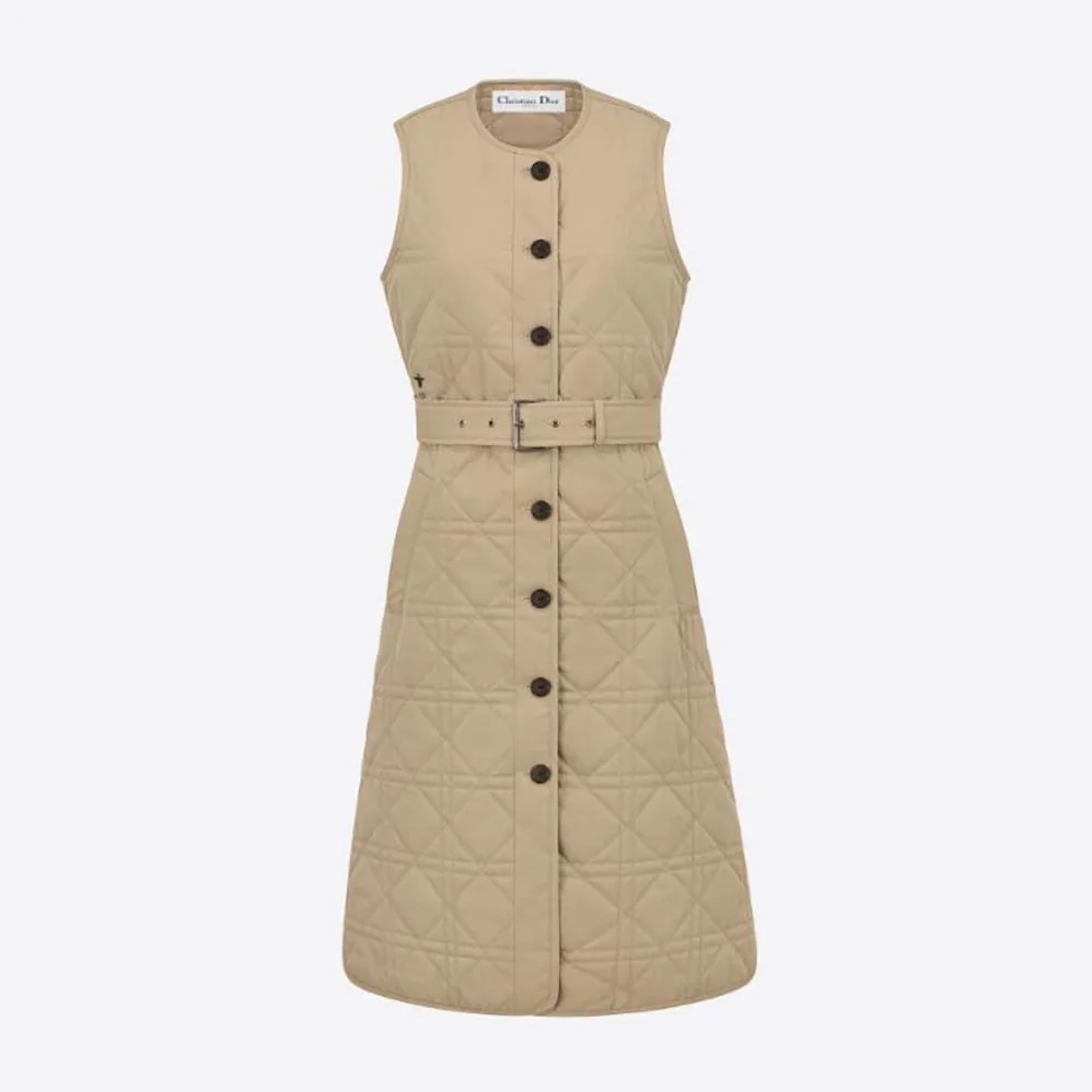 Dior 3-in-1 Macrocannage Trench Coat Cotton Gabardine for Women in Beige Dior 3-in-1 Macrocannage Trench Coat Cotton Gabardine for Women in Beige