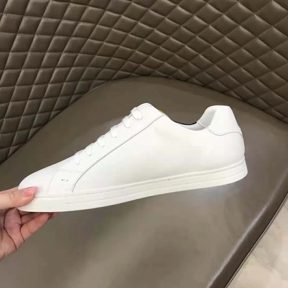 Fendi Sneakers White Leather Low for Men in Tops